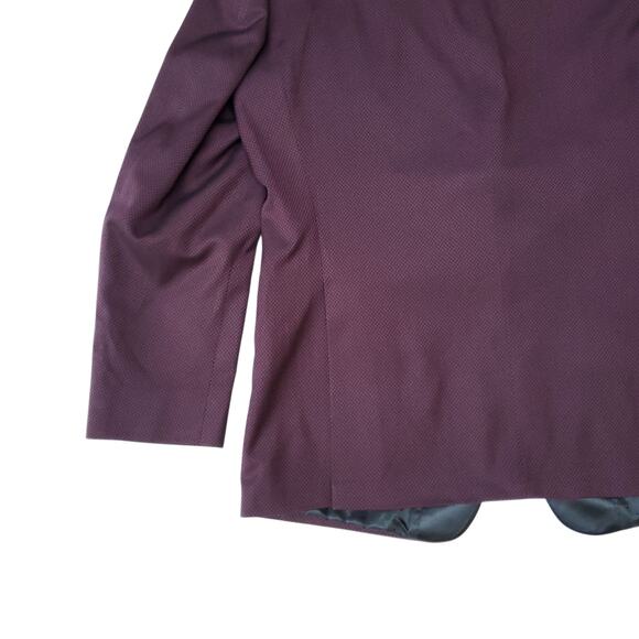 Michael Strahan Collection Red Black Diamond Blazer Jacket Sport Coat Sz 40R - Picture 12 of 16
